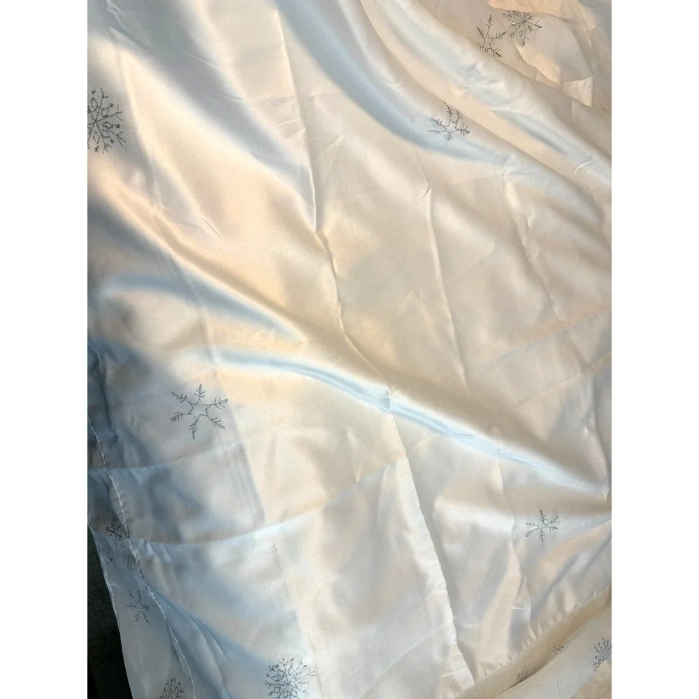 Lot Tablecloth‎ + Napkins Sam Hedaya 2006 Christmas Snowflakes Winter 100